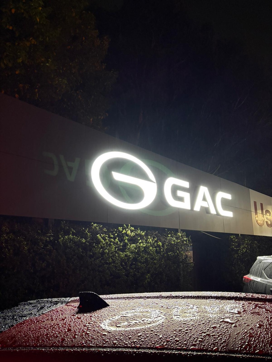 Illuminated car dealership signage wired by Hyper Electrical
